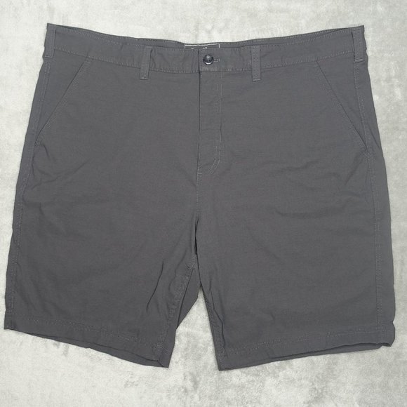 Eddie Bauer Travex Flat Front Shorts Men's 44 Gray - Picture 1 of 9